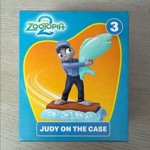Disney Zootopia 2 Judy Figurine with Fish